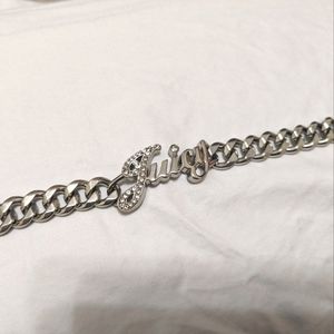 Juicy Couture Vintage "Juicy" Bracelet in Silver Tone